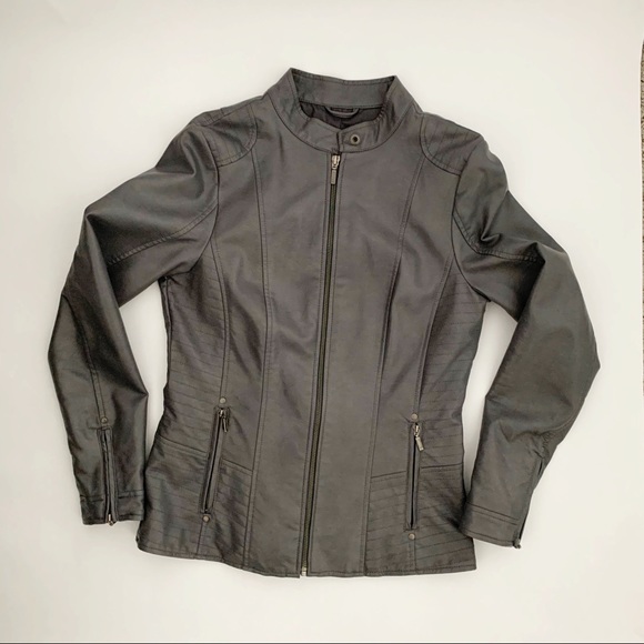 Reitmans Jackets & Blazers - Reitmans Grey Moto Women's Spring Jacket - small